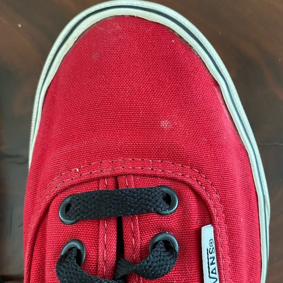 Vans Red Lace Up Shoes M 4.5 / W 6.0 - Picture 6 of 15